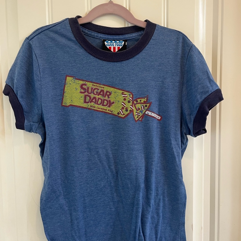 Junk Food Clothing Women’s Navy Sugar Daddy Tee